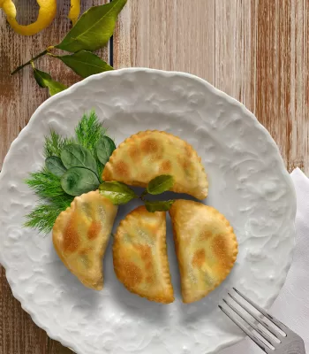 Mixed-Greens Fried Pies Cretan Cuisine